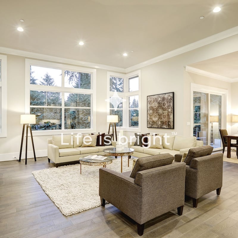 Luxrite 5" LED Recessed Ceiling Light JBox 18W 5 Color Selectable